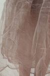 marc le bihan dead wood rose silk skirt 25930 6 layers of yarn